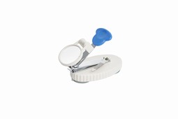 Nail clipper with magnifier