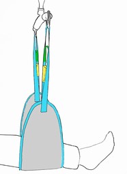 Bensejl - example from the product group leg straps Bensejl - example from the product group leg straps