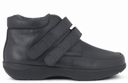 Wide mens boot with velcro closure
