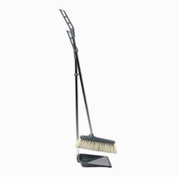 Dustpan with broom and broomstick Dustpan with broom and broomstick