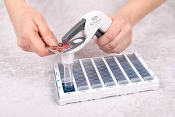 Pill box large with shutters opening - click to see picture in full size - opens new window Pill box large with shutters opening