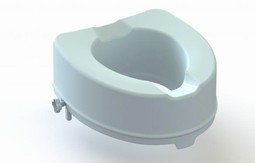 Toilet seat height without lid
