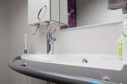 Oras Medipro wash basin faucet with hand shower