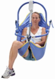 Arjo, General purpose clipsling for left leg amputees. Arjo, General purpose clipsling for left leg amputees.