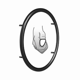 Carbolife Curve L push rims