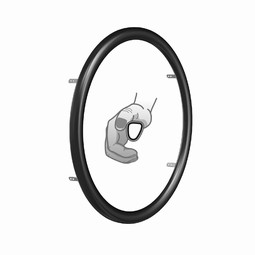Carbolife Curve L Tetra-Grip pushrims