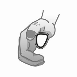 Carbolife Curve L Tetra-Grip pushrims
