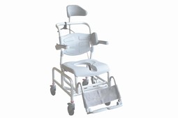 Nielsen Line Gas-Tip Shower/Commode chair - example from the product group commode shower chairs with wheels and tilt, no electrical functions Nielsen Line Gas-Tip Shower/Commode chair - example from the product group commode shower chairs with wheels and tilt, no electrical functions