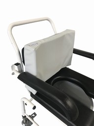SAFE Med Toilet backsupport with side support - example from the product group back supports for toilets mounted on the toilet SAFE Med Toilet backsupport with side support - example from the product group back supports for toilets mounted on the toilet