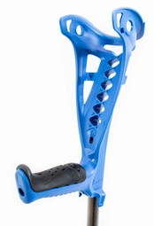 Height adjustable elbow crutches