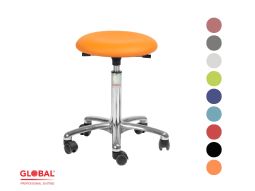 Global stool w. backrest option Global stool w. backrest option