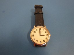 Montiel Mens lowvision watch Crome/Golddouble