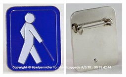Emblem med blindesymbol Emblem med blindesymbol