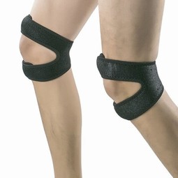 Two-piece knee support