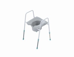 Toilet seat with horseshoes designed seat - free-standing Toilet seat with horseshoes designed seat - free-standing
