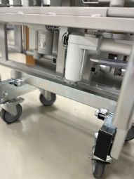 Bed mover for transportation of medical beds - click to see picture in full size - opens new window Bed mover for transportation of medical beds