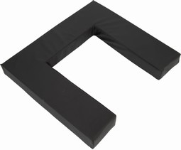 Seat upholstery for toilet chair - example from the product group padding for toilet seats Seat upholstery for toilet chair - example from the product group padding for toilet seats