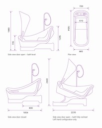 Sentes - bath with tilt function