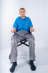 Polo t-shirt for wheelchair users