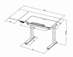 ET120 Sit-stand electric desk