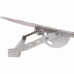 Aluminum terrace ramp, adjustable height