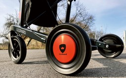 Rollator with Fall Protection system - click to see picture in full size - opens new window Rollator with Fall Protection system