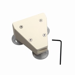 Holder for denture toothbrush with suction cup Holder for denture toothbrush with suction cup