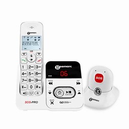 Cordless phone with extra security alarm Cordless phone with extra security alarm