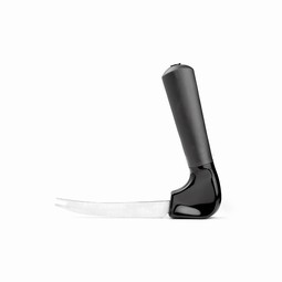 Fork-knife with angled handle