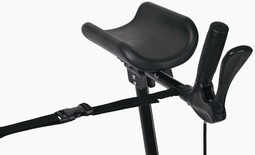 Arthritis rollator with arm support