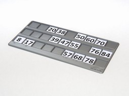 Bingo with braille numbers - click to see picture in full size - opens new window Bingo with braille numbers