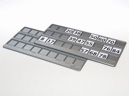 Bingo with braille numbers - click to see picture in full size - opens new window Bingo with braille numbers