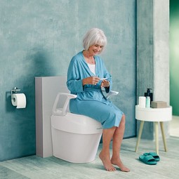 Smartfix Toiletraiser with armrests - click to see picture in full size - opens new window Smartfix Toiletraiser with armrests