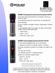 ROMET ELECTRONIC LARYNX UNIT