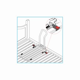 Bed support rail