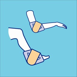 All Up Elbow & Heel - pressure-relieving cushion - click to see picture in full size - opens new window All Up Elbow & Heel - pressure-relieving cushion