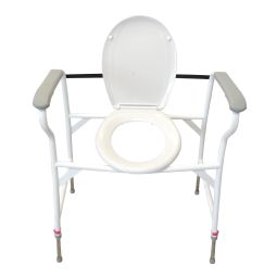 Bariatrisk Frigg - Fritstående toiletforhøjer - example from the product group raised toilet seats mounted on frame Bariatrisk Frigg - Fritstående toiletforhøjer - example from the product group raised toilet seats mounted on frame