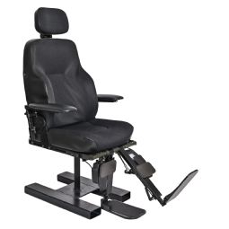 Power legrest w. seperate control of footplates Power legrest w. seperate control of footplates