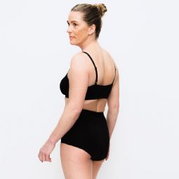 Incontinence black womens panties with high waist