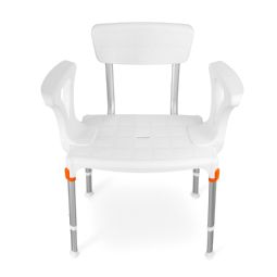 Classic bath chair with armrests and backrest
