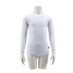 Bodystocking with long sleeves, White or black