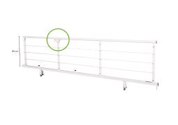 User-operated side rail for the OPUS 1EW series (care beds) User-operated side rail for the OPUS 1EW series (care beds)