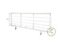 Staff-operated side rail for OPUS 1-K85EW (short care bed)