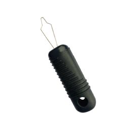 Button hook with large hole and extra wide grip Button hook with large hole and extra wide grip