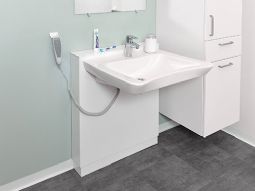 Washbasin WBR-201 - Low-mounted/curved front