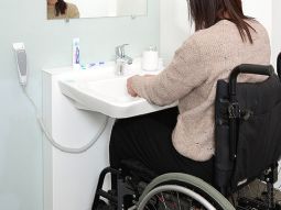 Washbasin WBR-201 - Low-mounted/curved front