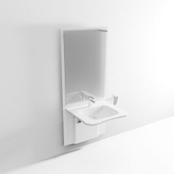 Washbasin WBR-105 - Low-mounted/curved front - click to see picture in full size - opens new window Washbasin WBR-105 - Low-mounted/curved front