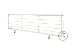Staff-operated 2in1 side rail for the OPUS 1EW series (care beds) Staff-operated 2in1 side rail for the OPUS 1EW series (care beds)