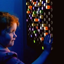 Activity board with light