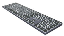 Large Print - White on Black TITAN Slimline Keyboard